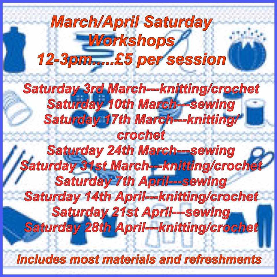 March - April Saturday Workshop Image